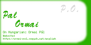 pal ormai business card
